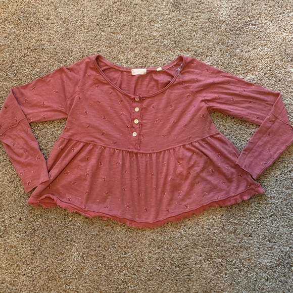 BABYDOLL DISTRESS LONGSLEEVE - Picture 5 of 5